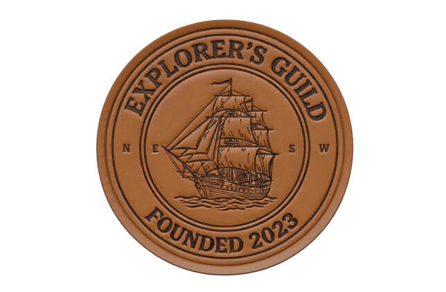 Custom leather patch example