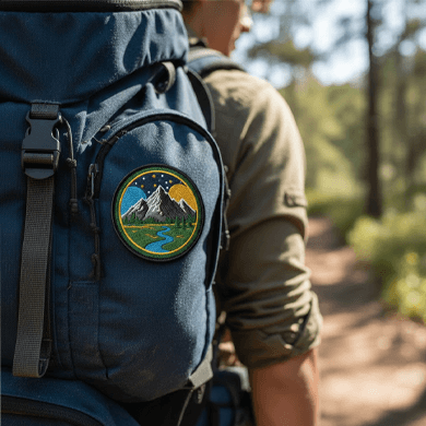 Custom hiking backpack patch